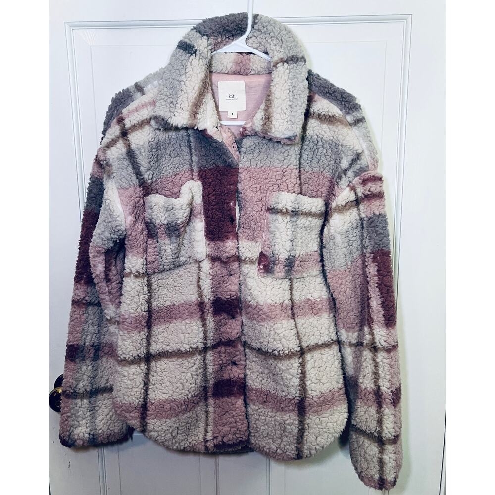 Thread & Supply Fleece Shacket, Size S